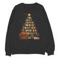 Christmas Tree Bookshelf Book Lover Library Unisex Sweatshirt Christmas Tree Bookshelf Book Lover Library Unisex Sweatshirt