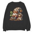 Coffee And Book Reading Accessories For Book Lovers Gnome Unisex Sweatshirt