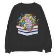 Color Our World Summer Reading 2025 Cute Book Wildflowers Unisex Sweatshirt