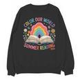 Color Our World Summer Reading 2025 Rainbow Art Book Unisex Sweatshirt Color Our World Summer Reading 2025 Rainbow Art Book Unisex Sweatshirt