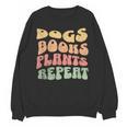 Colorful Dogs Books Plants Repeat Unisex Sweatshirt