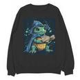 Cool Magical Book With Wizard Turtle For Adults And Kids Unisex Sweatshirt