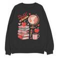 Coquette Teacher School Supplies Bows Books Globe Apple Cute Unisex Sweatshirt Coquette Teacher School Supplies Bows Books Globe Apple Cute Unisex Sweatshirt