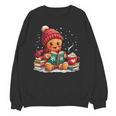 Cozy Gingerbread Christmas Reading Book Xmas Snowflakes Fall Unisex Sweatshirt Cozy Gingerbread Christmas Reading Book Xmas Snowflakes Fall Unisex Sweatshirt