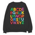 Cute ABCs Shirt Alphabet Colorful Letters Reading Books Kids Unisex Sweatshirt