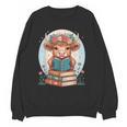 Cute Baby Highland Cow Reading Book Bookworm For Men Women Unisex Sweatshirt Cute Baby Highland Cow Reading Book Bookworm For Men Women Unisex Sweatshirt