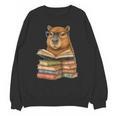 Cute Capybara Reading Books Animal Capybara Bookworms Unisex Sweatshirt Cute Capybara Reading Books Animal Capybara Bookworms Unisex Sweatshirt