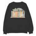 Cute Cat Sleeping On Books Unisex Sweatshirt