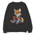 Cute Coyote With Book I Kids Coyote Unisex Sweatshirt Cute Coyote With Book I Kids Coyote Unisex Sweatshirt