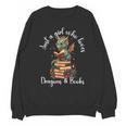 Cute Dragon Reading Book Bookworm Dragon And Books For Women Unisex Sweatshirt Cute Dragon Reading Book Bookworm Dragon And Books For Women Unisex Sweatshirt