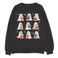 Cute Ghost Reading Book Lovers Halloween Ghost Unisex Sweatshirt Cute Ghost Reading Book Lovers Halloween Ghost Unisex Sweatshirt