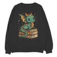 Cute Kawaii Dragon Fantasy Book Lover Book Nerd Unisex Sweatshirt Cute Kawaii Dragon Fantasy Book Lover Book Nerd Unisex Sweatshirt