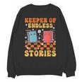 Cute Librarian Library Book Lover Keeper Of Endless Stories Unisex Sweatshirt