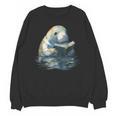 Cute Manatee Reading Book Bookworm Readers Manatee Lover Unisex Sweatshirt
