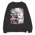 Cute Polar Bear Is Reading a Book Reading Polar Bear Unisex Sweatshirt Cute Polar Bear Is Reading a Book Reading Polar Bear Unisex Sweatshirt