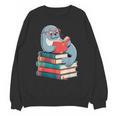 Cute Reading Seal On Books Book Lover Unisex Sweatshirt Cute Reading Seal On Books Book Lover Unisex Sweatshirt