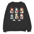 Cute Snowman Reading Books Christmas Winter Book Lover Unisex Sweatshirt