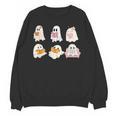 Cute Spooky Reading Book Halloween Fall Ghost Autumn Unisex Sweatshirt