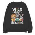 Cute Wildlife Zoo Animals For Book Reader Bookworms Unisex Sweatshirt