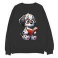 Dalmatian Reading a Book Dog Unisex Sweatshirt