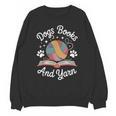 Dogs Books And Yarn Knitter Knitting Unisex Sweatshirt