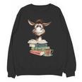 Donkey Reading Book Read Books Be Kind Stay Weird Librarian Unisex Sweatshirt