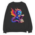 Dragon Reading a Book Bookworm Book Lover Unisex Sweatshirt Dragon Reading a Book Bookworm Book Lover Unisex Sweatshirt