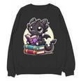 Dragon Reading A Book Cute Bookworm Book Lover Unisex Sweatshirt Dragon Reading A Book Cute Bookworm Book Lover Unisex Sweatshirt