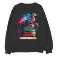 Dragons And Books Dragonworm Book Lover Reading Unisex Sweatshirt