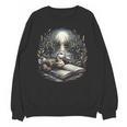 Duck Reading Book Full Moon Lake Scenery Unisex Sweatshirt Duck Reading Book Full Moon Lake Scenery Unisex Sweatshirt