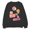 Dungeon Crawler Carl Colorful Sticker Collage LitRPG Book Unisex Sweatshirt Dungeon Crawler Carl Colorful Sticker Collage LitRPG Book Unisex Sweatshirt