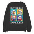 Eagle Love Reading And Eagles Child Book Lover Unisex Sweatshirt