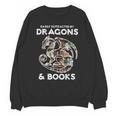 Easily Distracted By Dragons Books Bookworm Women Men Kids Unisex Sweatshirt