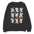 Easter Teacher Cute Bunny Reding Books Librarian Bookworm Unisex Sweatshirt