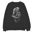 Elephant Holds Book Wriing Motif Animal Artwork Elephant Unisex Sweatshirt Elephant Holds Book Wriing Motif Animal Artwork Elephant Unisex Sweatshirt