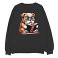 English Bulldog Reading a Book Dog For Men Women Girls Kids Unisex Sweatshirt English Bulldog Reading a Book Dog For Men Women Girls Kids Unisex Sweatshirt