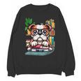 English Bulldog Reading a Book Dog Unisex Sweatshirt