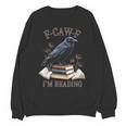 F-CAW-F Crow Book Lover Reader Gothic Humor Unisex Sweatshirt