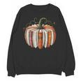 Fall Book Pumpkin Halloween Teacher Librarian Thanksgiving Unisex Sweatshirt