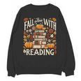 Fall In Love With Reading Book Autumn Pumpkins And Teachers Unisex Sweatshirt Fall In Love With Reading Book Autumn Pumpkins And Teachers Unisex Sweatshirt