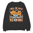 Fall In Love With Reading Thanksgiving Pumpkin Book Lover Unisex Sweatshirt Fall In Love With Reading Thanksgiving Pumpkin Book Lover Unisex Sweatshirt