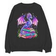 Fantasy Dragon Reading Books Bookworm Unisex Sweatshirt Fantasy Dragon Reading Books Bookworm Unisex Sweatshirt