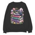 Fantasy Drama Tragedy Cute Cat Book Lover Readers Librarians Unisex Sweatshirt