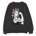 Female Librarian Rosie Riveter Book Guardian Woman Unisex Sweatshirt