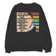 Feminist Ruth Bader Ginsburg RBG Quote Girl With Book Women Unisex Sweatshirt