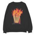 Flames And Lighter Costume For Matchbook Lovers Unisex Sweatshirt