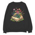 Floral Book Bloom Wildflowers Literature Nature Fantasy Unisex Sweatshirt