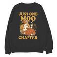 Floral Cow Reading Pun Just One More Chapter Cozy Book Lover Unisex Sweatshirt Floral Cow Reading Pun Just One More Chapter Cozy Book Lover Unisex Sweatshirt