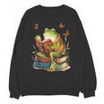 Frog & Toad Fishing Vintage Classic Book Frog Reading Book Unisex Sweatshirt Frog & Toad Fishing Vintage Classic Book Frog Reading Book Unisex Sweatshirt