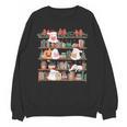 Ghost Christmas Reading Book Lover Library Christmas Teacher Unisex Sweatshirt